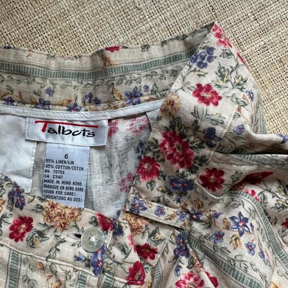 Vintage talbots linen shorts in